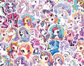 Unicorn Stickers, Gifts for girls, Vinyl Sticker for birthday gift, planner, book, laptop