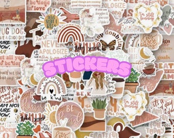 Boho Inspirational Stickers, Planner Decorations, Party Supplies