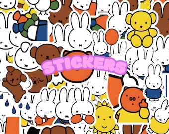 Miffy Rabbit Mini Stickers, Kawaii Grab Bag, stickers for phone, laptop, birthday gift