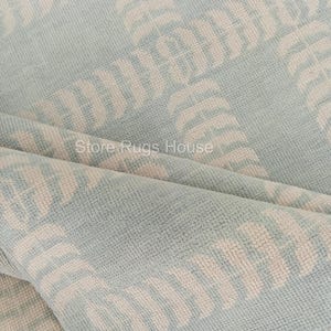 Pastelkleurig Oushak-beige en blauw vloerkleed: handgeknoopte vloerkleden van fijne kwaliteit 100% wol /natuurlijke plantaardige kleurstof/slaapkamer/woonkamer/Opschieten!