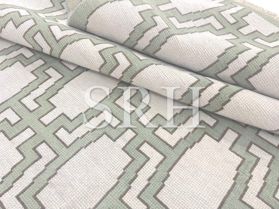 Sage Green Rug - Hand Knotted Rugs Wool Oushak Area - Vintage Oriental Boho Decor - Modern Indoor Carpet 9x12.