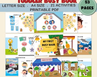 toddler busy book montessori homeschool activities busy binder, school printable quiet busy books quietbooks  homeschooling busy book