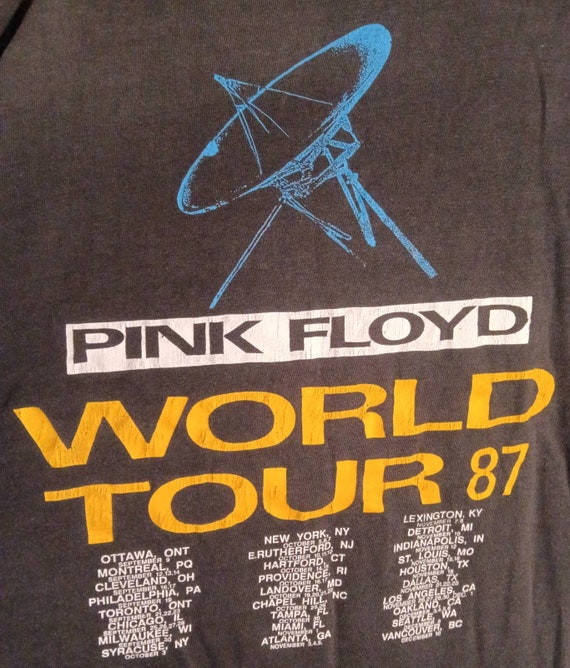 Original Pink Floyd World Tour 1987 Tshirt L - image 4