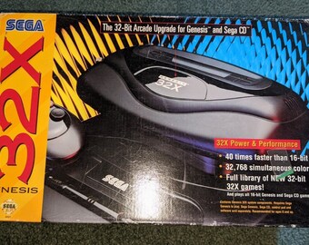 SEGA Genesis 32x Black Boxed Home Console Complete In Box