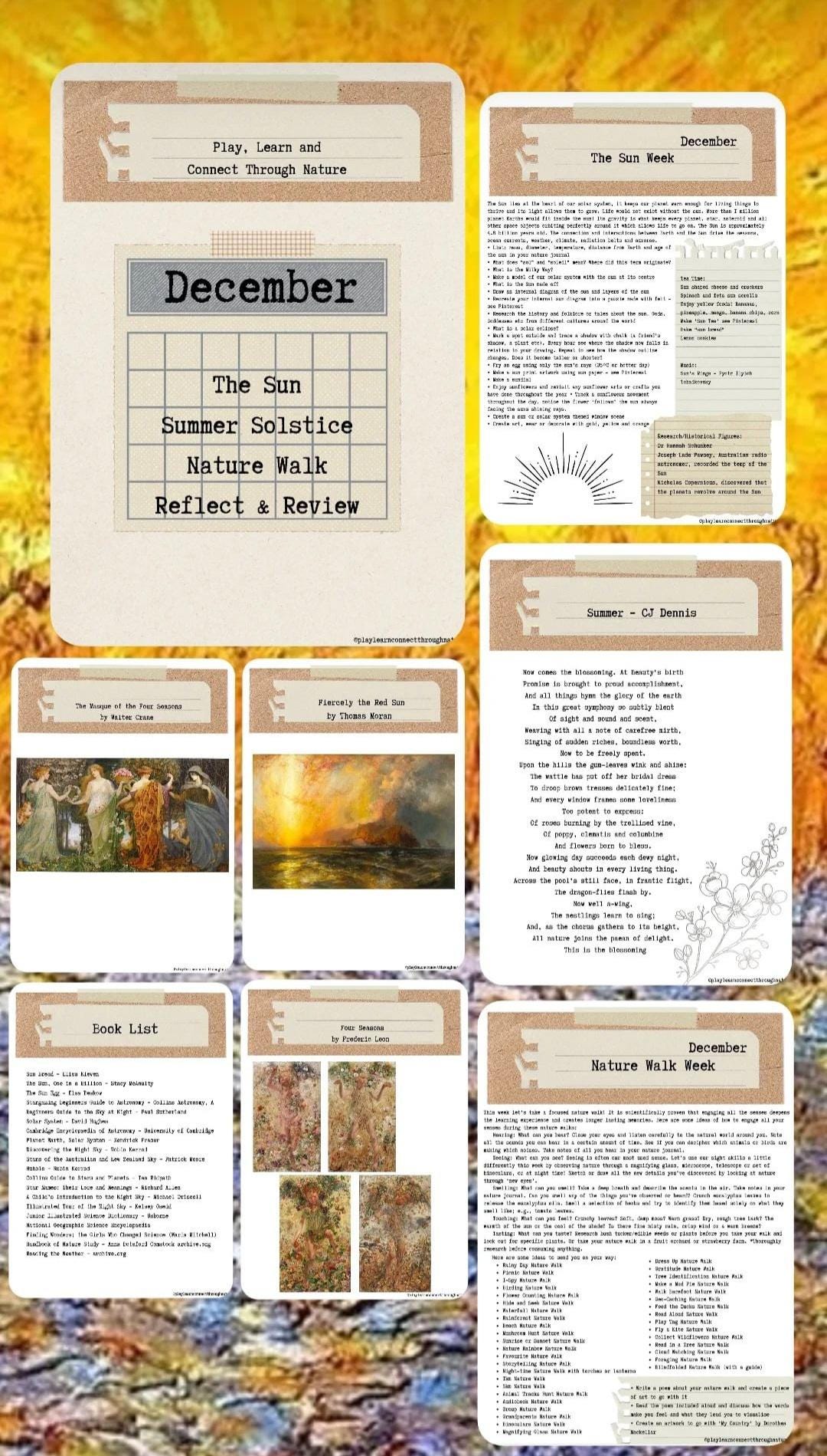 DECEMBER Updated Australian Nature Study Guide - Etsy Australia