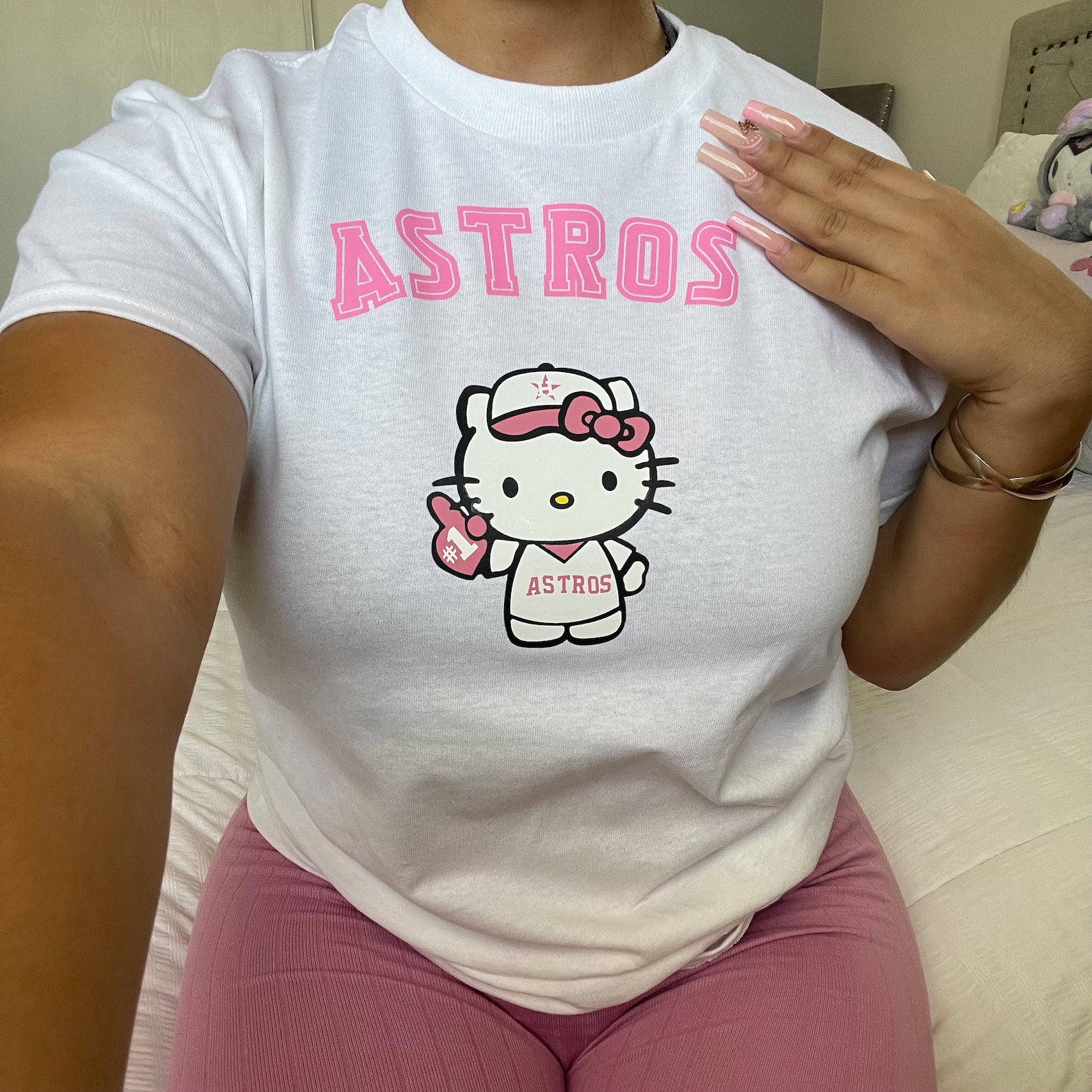 Hello Kitty Astros HK Astors Sanrio Baseball Graphic - Etsy