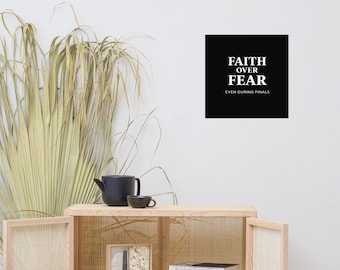 Faith Over Fear Poster