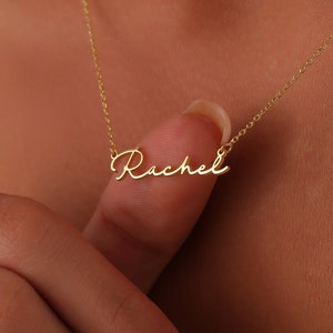 gold filled name necklace