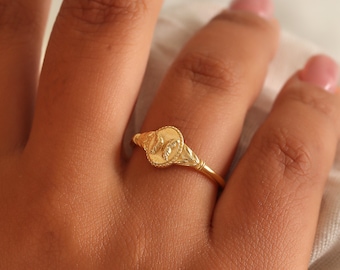 Butterfly Ring, Gold Insects Jewelry for womens