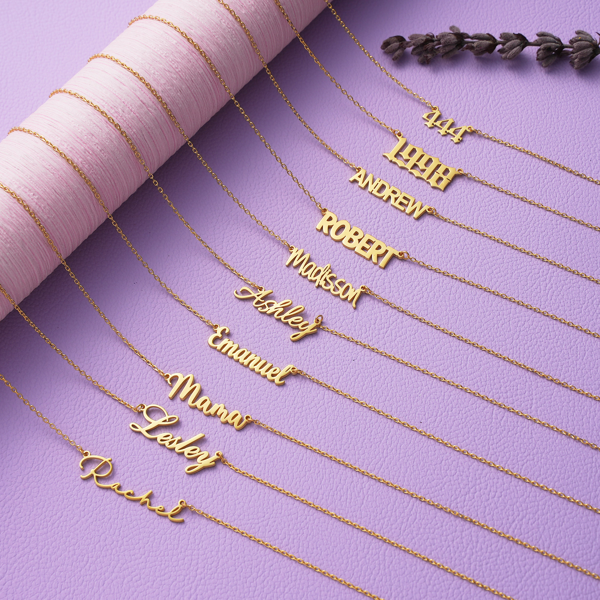 Namenskette Gold, Namensschild Halskette 14k Massivgold, Personalisierter Namensschmuck, Gold filled Name, Mama Halskette, Personalisierter Namensschmuck, AU20