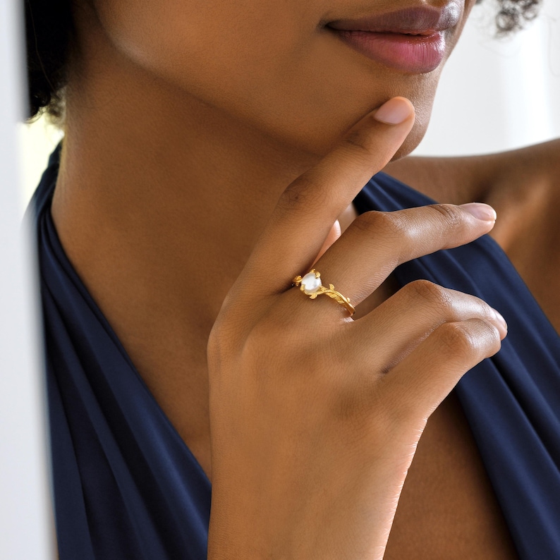 pearl ring gold