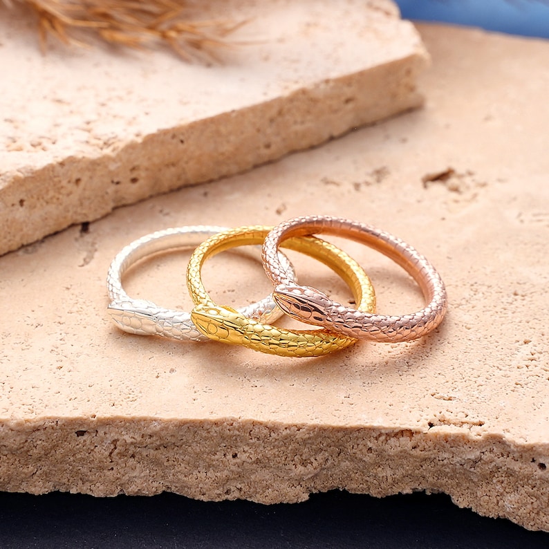 gold snake ring