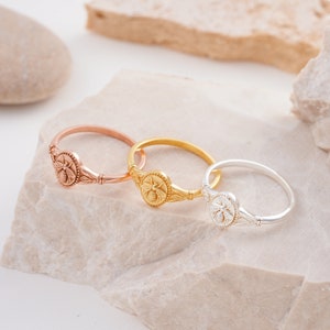 rose gold bee ring