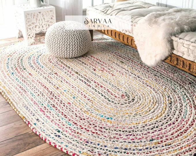 Made to Order Custom Handmade Oval Braided Wool Rug / Rag Rug for Your ...