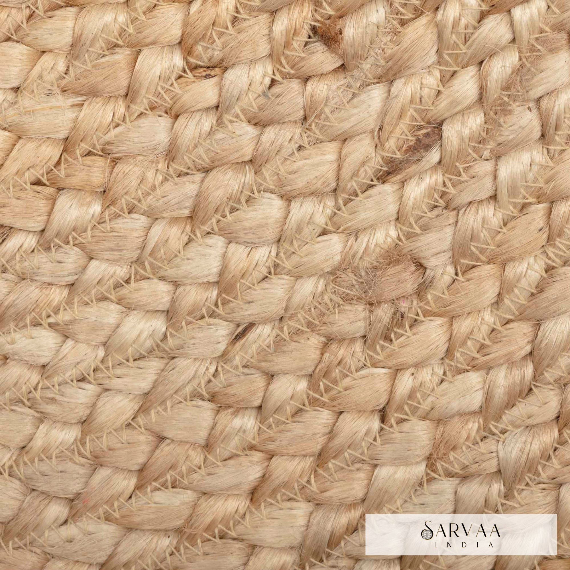 Natural Jute Rug Handmade Jute Doormat Half Circle Half Moon Doormat