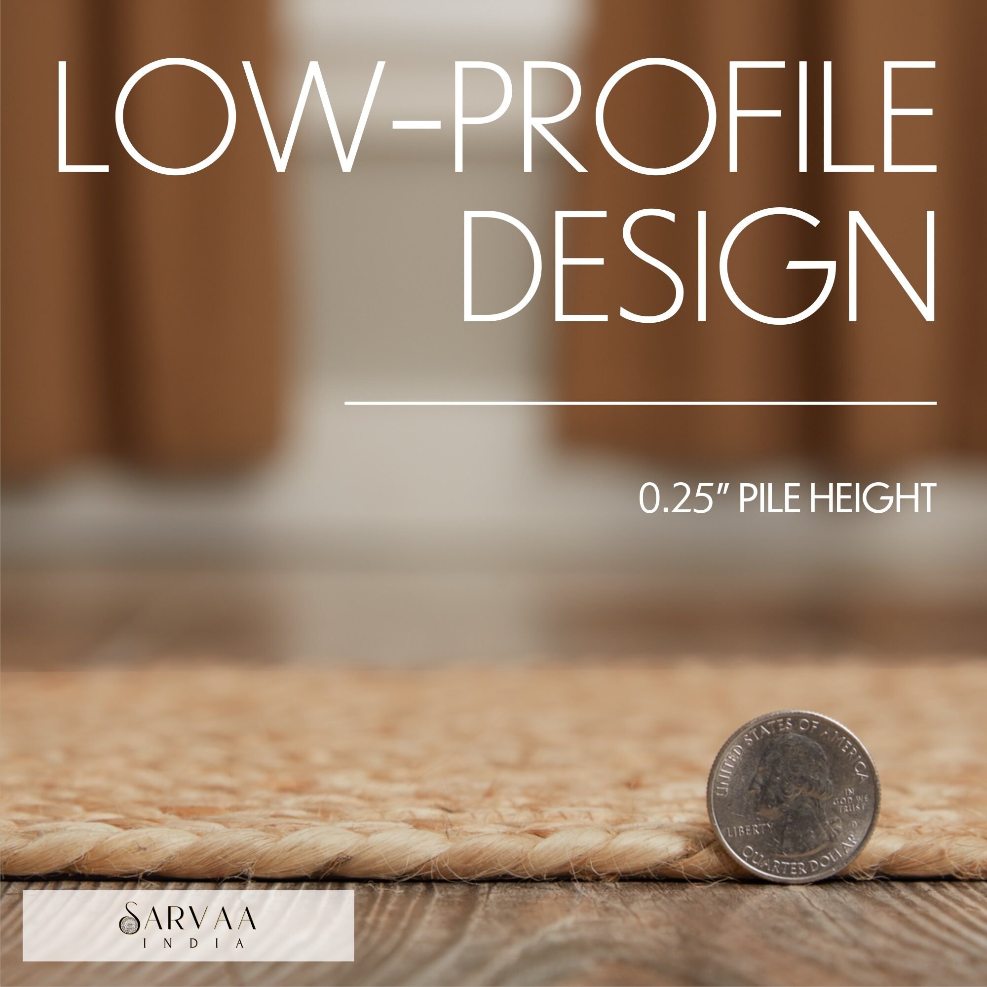 Natural Jute Rug Handmade Jute Doormat Half Circle Half Moon Doormat