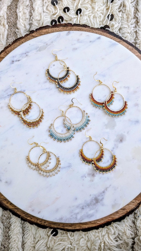 Ink & Alloy Teal Ombre Hoops Ink & Alloy Teal Ombre Hoops