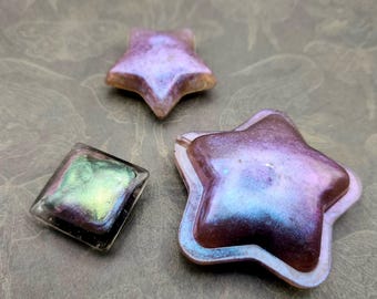 Shimmer Stars Set of Three Magnets