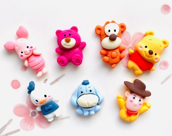 10pcs/20pcs Assorted Animal Character Charms  - Cartoon Kawaii Mix Charms - Resin Charms  - DIY