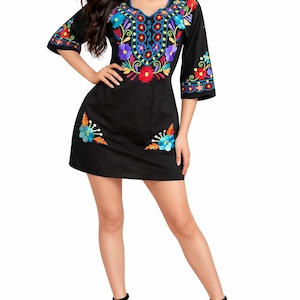 Embroidered Mexican Dresses for Women - Etsy