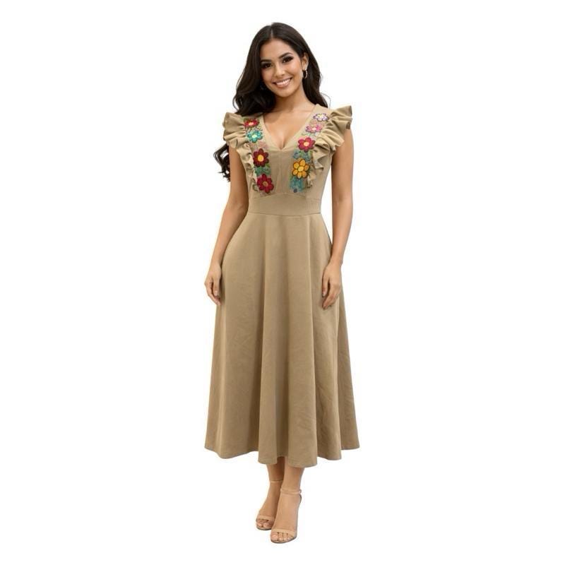 Vestidos Mexicanos Bordados Elegantes - Etsy