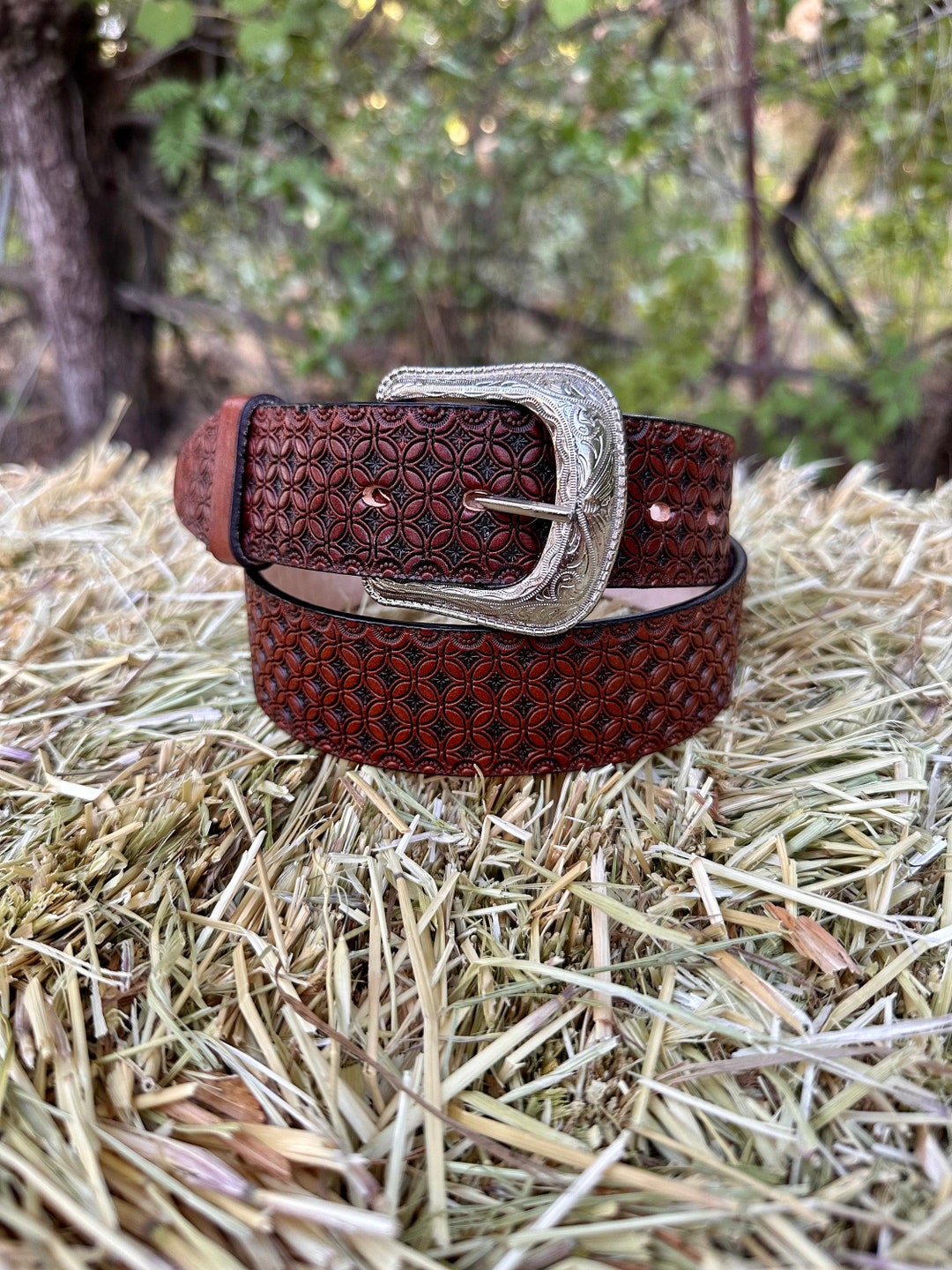 Men's Western Belt Leather Belt Handmade Men Western Work Belt Western