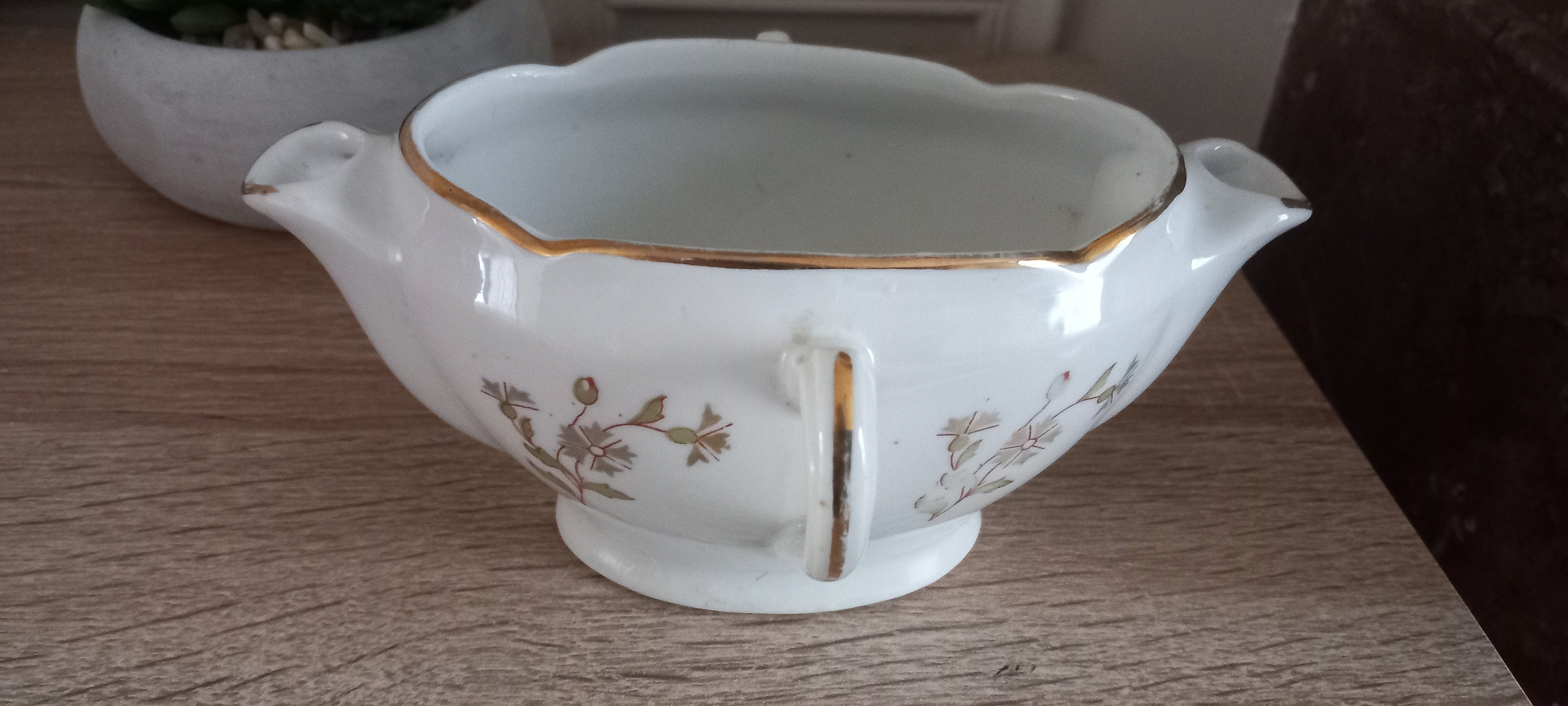 Vintage Porcelain Gravy Boat From LIMOGES MEHUN Etsy