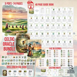 Celtic Luck Oracle Cards | St Patrick’s Day Printable Deck | Irish Folklore Inspiration Cards