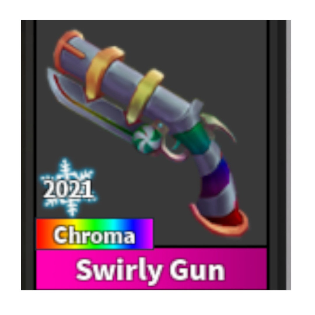 Chroma Swirly Gun Roblox MM2 Murder Mystery 2 Etsy