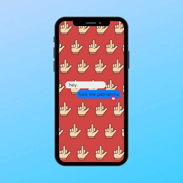 Middle Finger Text Art - Etsy