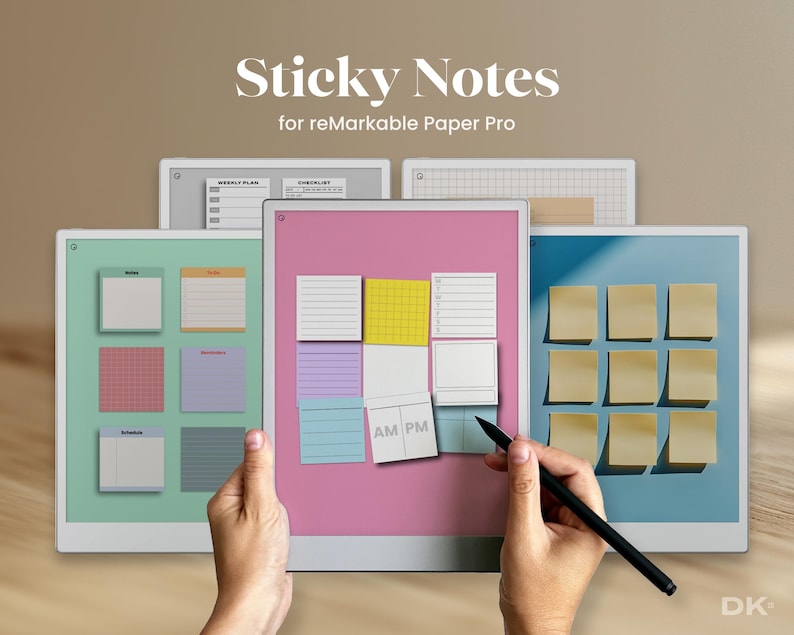 Sticky Notes for Remarkable Pro Template Sticker Note Eink List ...