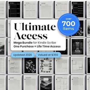 Productivity Bundle for Kindle Scribe | 700+ Items (Digital Download)