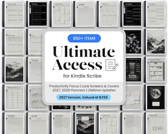 Productivity Bundle for Kindle Scribe 2027 | 850+ Items (Digital Download)