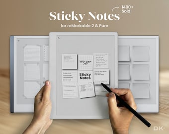 Pense-bête pour reMarkable 2 et reMarkable Pure Template Note sur les autocollants Liste eink Accessoires pour ordinateur portable Barre d'outils Règle large Mode sombre