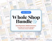 500+ Printable Planner Pages Bundle Daily Weekly Monthly Personal Templates Fillable PDF Productivity Hub Life Organizer Letter Size A4