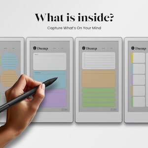 Brain Dump Template for reMarkable Move Brain Dump Digital Planner for reMarkable Paper Pro Move Checklist Template Organiser Task Tracker