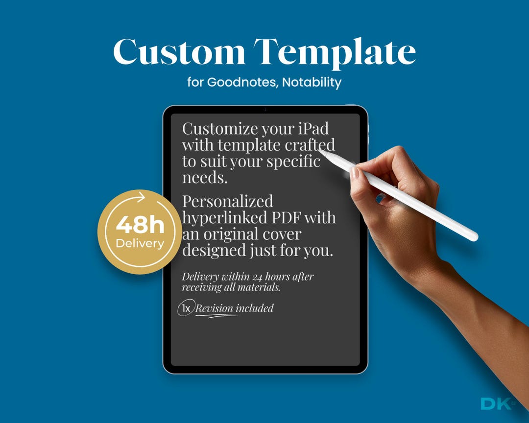 Custom Template for Goodnotes Digital Planner Fits Note Taking App ...