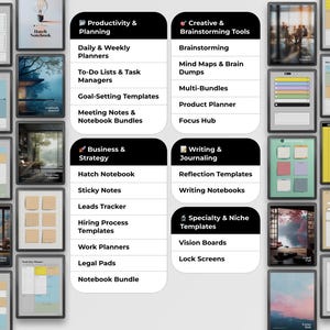 Productivity Bundle for Kindle Scribe Colorsoft | 900+ Items (Digital Download)