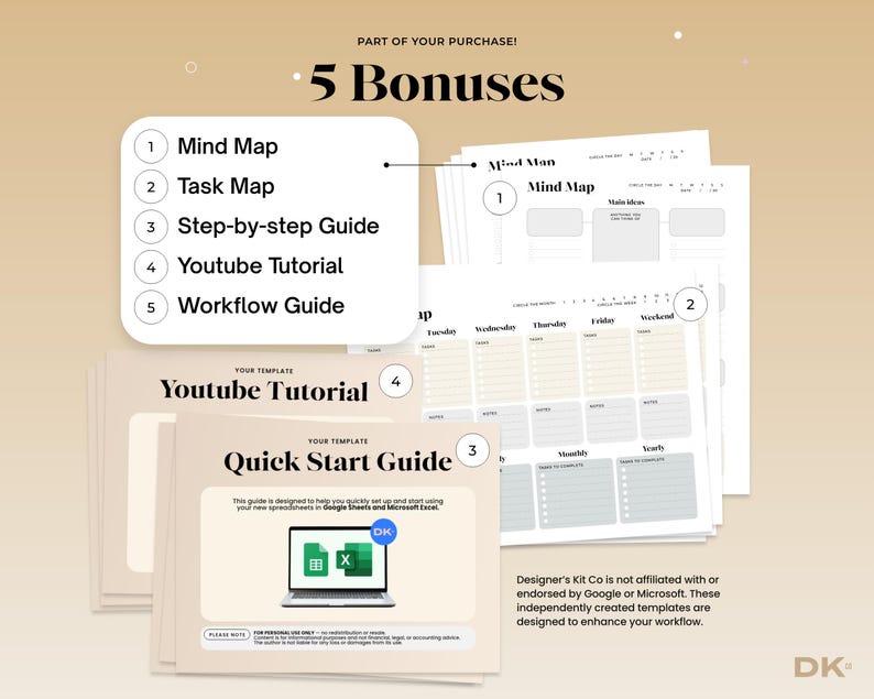 Automated Task Master & Workflow Organizer (Google Sheets, Excel) image 7