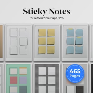 Pacchetto di note adesive per modello reMarkable Pro Post-it Note per modello reMarkable Note digitali Tablet E-Ink Planner reMarkable Notebook
