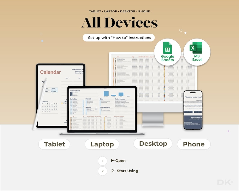 Task Master for Google Sheets and Excel Daily Workflow Organizer Automated To Do List Template Project Tracker Business Productivity Hub