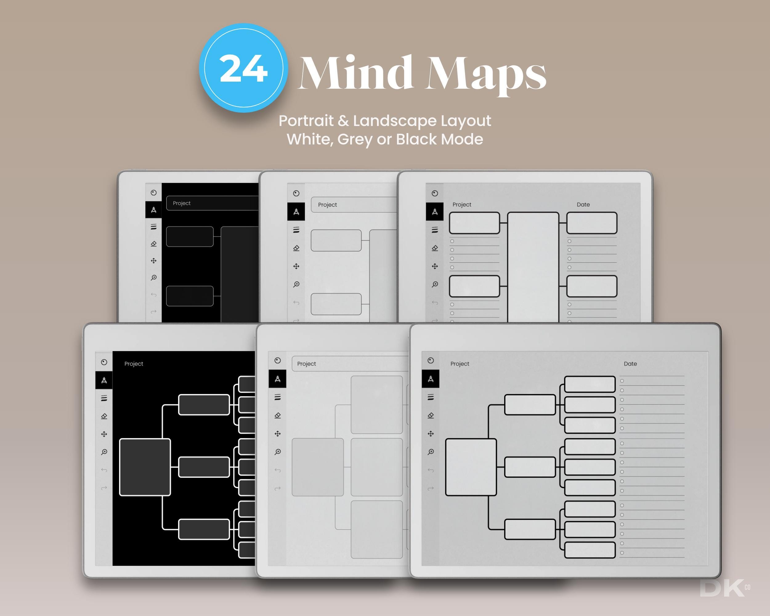 Photo Layout Mind Map Mind Map for Remarkable Pure Template Mind Mapping Planner for ...
