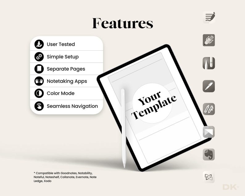 Brainstorming for Goodnotes Template Brainstorm Planner for Notability ...