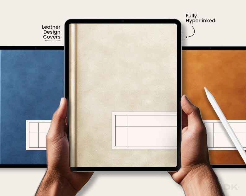 Hyperlinked Notebook Bundle for Goodnotes Minimalist iPad Notebook Digital Journal Template for Notability Planner Note Taking Set