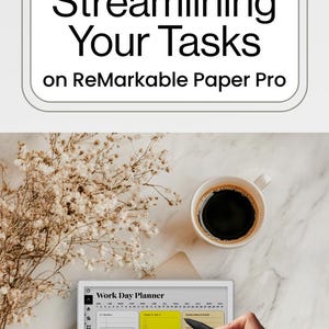 Work Day Planner for reMarkable Pro Template Notes Work Day Checklist Planner Day Task Management Digital Calendar Business Productivity