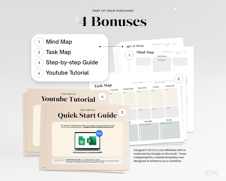Task Tracker and Daily Workflow Spreadsheet for Google Sheets Project Management Template for Small Business Professional Productivity Tool image 7