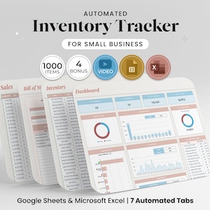 Inventory Tracker Spreadsheet for Small Business Inventory Template Google Sheets Excel Inventory Management Log Inventory Order Tracker