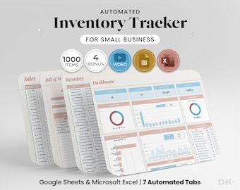 Inventory Tracker Spreadsheet for Small Business Inventory Template Google Sheets Excel Inventory Management Log Inventory Order Tracker