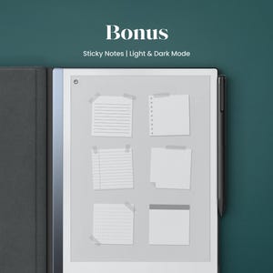 Goal Planner for Remarkable 2 and Remarkable Pure Template Dark Mode ...