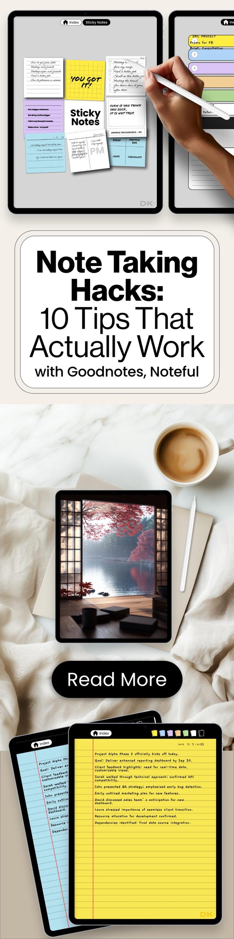 Legal Pad Planner for Goodnotes Template Memo Pad Digital Paper for Notability iPad Note Taking Template Hyperlinked Planner Pad Legal Notes